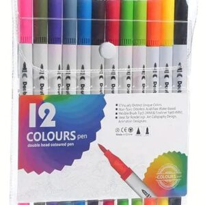 Dual-Tip-Brush-Marker-Pens