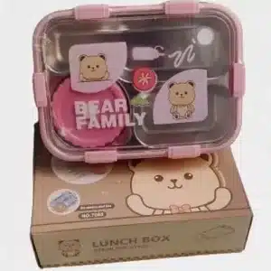 Lunch Box - Bear Pink